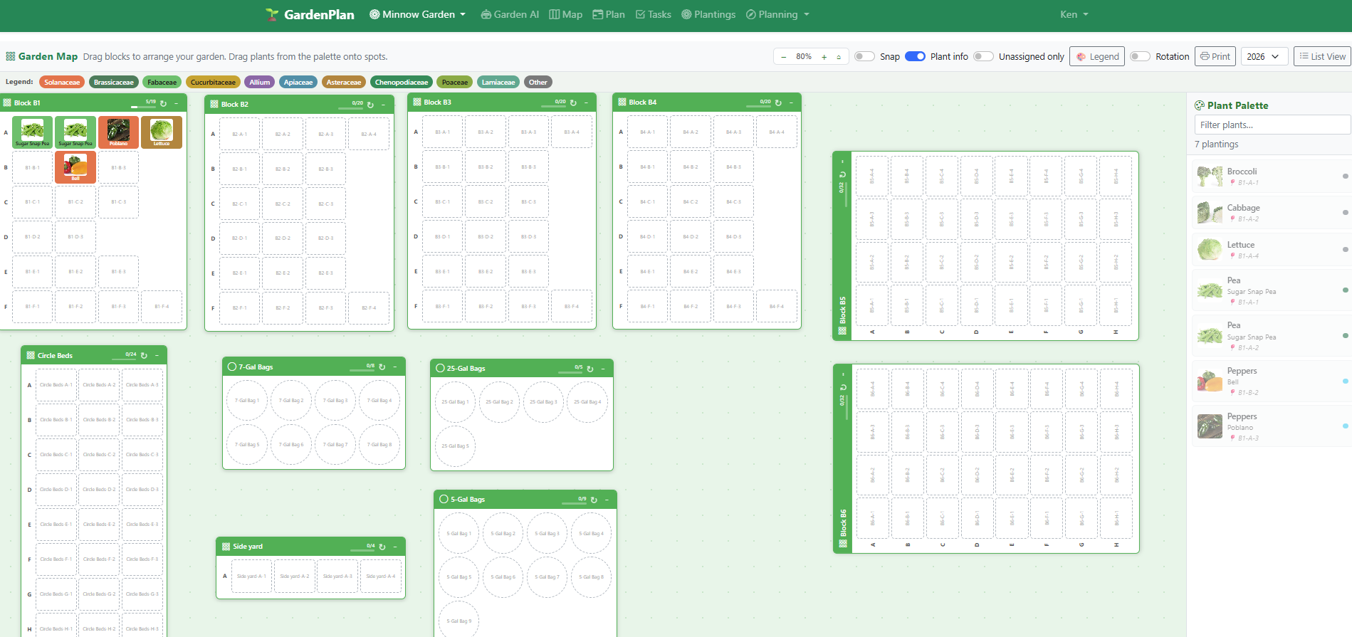 Interactive Garden Map